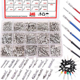 345Pcs Car Electrical Wire Terminal Pins Connector Kit 1/1.5/1.8/2.2/2.8/3.5mm Connector Pins Terminal Automotive Crimp Pins