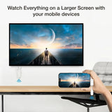 USB C to HDMI-compatible Wireless Transmitter & Receiver 30m 1080P Extender Streaming Video from Phone/Laptop to Projector/HDTV