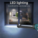 20V Hand-held Electric Caulking Tool Kit 4 Adjustable Speeds and LED Light Design for Filling Sealing Cordless Caulking Machine