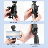Expansion Bracket Adapter For DJI Osmo Pocket 3 Camera Phone Protector Frame Teleprompter Photography Tripod Holder