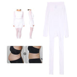 Surebeauty 10pcs New White Roller Massage Vaccum Body Shaping Underpants Slimming Massage Suit