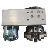 Miniature wood lathe with 4-jaw chuck with 775 motor
