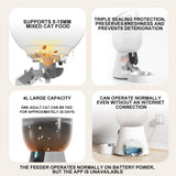 Automatic Pet Feeder 4L Large Capacity Cat Feeder Wifi Remote Control Water Fountain Smart Pet Feeder Pet Product