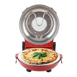 2025 Premium Professional Pizza Oven - Small Countertop Pizza Maker with Ceramic Stone (Rapid Heating, Perfect Crust)