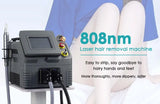 2026 Hair Removal 808nm Diode Laser FG2000D Switch White Stationary Style Color Feature Cooling Machine