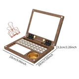 Watercolor Palette with Mixing Area Watercolor Paint Palette Box Wooden Acrylic Paint Palette Paint Tray for Watercolor Painting