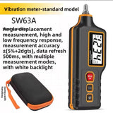 SW-63A Digital Vibration Meter, Handheld Vibration Meter Motor Fault Detector Mechanical Vibration Measurement Tool