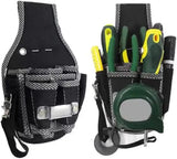 Black Oxford cloth tool belt bag, canvas kit, woodworking fanny pack, Oxford cloth electrician bag, hardware tool fanny pack