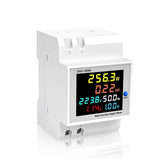 220V 380V Voltage 6IN1 Din Rail Monitor AC Current Power Factor Active KWH Electric Energy Frequency Meter VOLT AMP D52-2066
