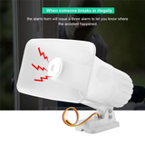 New XL- 112 130 DB DC 12V 30W Dual Tone Wired Horn Siren Burglar Alarm System Warning Althorn For Home Security