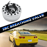 Push-in Valve Cover Chrome Steel Oil Filler Breather Cap Round Engine Oil Filler Cap for Chevy SBC 283327350