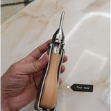 1891 German  Multifunctional Semi-automatic Forward and Reverse Lever Wooden Handle Retro Ratchet Screwdriver