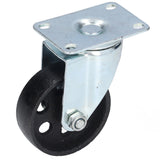 Swivel Caster 3.5in Cast Iron Wheel Dual Bearing Heavy Duty Accessory for Cart Trolley Airports Hotels Warehouses