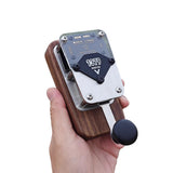 Vintage Style Morse Code Telegraph Key - Black Walnut & Stainless Steel CW Paddle, with Sound/Light Module & Ergonomic Design
