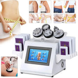 6 In 1 Ultrasonic 80k Laser Fat Cavitation Machine Facial Massager RF Eye Firming EMS Skin Elasticity Elasticity Red Light Thera