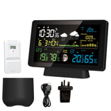 Wireless Weather Station Clock Thermometer Hygrometer Touch Screen Multi-function Outdoor Sensor Digital Hygrothermograph