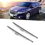 12 Inch/30.48cm Polished Stainless Steel Front Windshield Wiper Blades 1 Pair OEM Style Replacement for Car Van SUV Vehicle