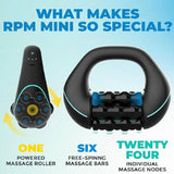 Percussion Roller Massager Massage Gun Deep Tissue Muscle Electric Roller Head Pain Relief Recovery Therapy Rolling