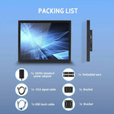 15" 1024x768 Industrial Resistive Touch LCD Monitor H/D VGA DVI Input Port 15inch Lcd Touch Monitor