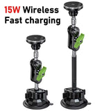 15W Fast Wireless Phone Charger Strong Magnet Universal Suction Mount Magnetic Car Smart Phone Holder