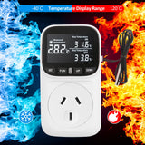 240V 10A Temperature Controller Socket Digital Display Smart Thermostat Fish Tank Touch Screen Preset Timer Switch Cooling