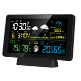 Wireless Weather Station Clock Thermometer Hygrometer Touch Screen Multi-function Outdoor Sensor Digital Hygrothermograph