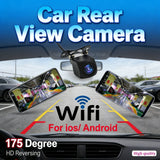 Wireless WiFi Car Backup Camera Night Vision HD Reverse Cam IP67 Waterproof Vehicle Camera 175 Degree Support for IOS/Android