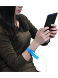 Grounding Blue Wrist Band (2 Sets) For Healthy Earthing Energy With 2 Straight Cords (16‘ Full Length) Grounding Without Mats