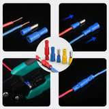 160pcs Bullet Wire connectors 22-16/16-14/12-10 AWG Insulated Male Female Bullet Connector kit Electrical Bullet Crimp Terminals