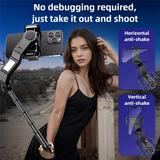 Selfie Stick Tripod Stand Auto Balance 1-Axis Gimbal For Smartphones Tiktok Vlog Youtuber Live Video Record