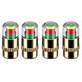 36PSI Tire Pressure Monitoring Valve Easy To Read 3 Color Eye Alert Tire Pressure Monitor Valve Stem Caps for Most Car Truck SUV