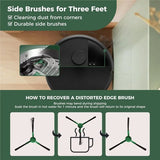 24 Pcs Kit For Robot Vacuum Cleaner: 1 Main Brush,6 Dust Bags,6 Mop Pads,4 Filters,6 Side Brushes And 1Cleaning Brush