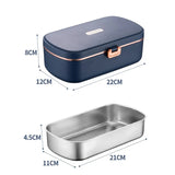 900ml Portable Electric Lunch Box Water Free Heating Bento Box Rice Cooker Thermostatic Heating Food Warmer For Office
