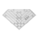 Grids Quilt Ruler Increase Efficiency Acrylic  Scale Household Sewing Ruler Slip Resistance for  Sewing Accessories