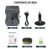 RD7000Pro 4K WIFI 112MP Solar Powered Wildlife Trail Camera Photo Traps with 5200mAh Li-Battery for Hunting, Home Security