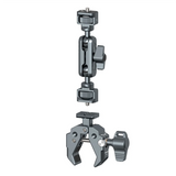 KK-B2-Multifunctional Crab Claw Super Clamp with NATO Base Powerful Fixed Clamp for DSLR Camera Monitors Mic Led Lights-A