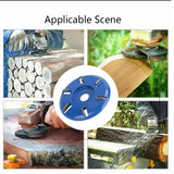 Wood Carving Disc Steel 6‑Teeth Milling Cutter Woodworking Tool Angle Grinder Accessories Woodworking Tool Wood Carving Disc