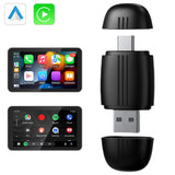 2 in 1 Wireless CarPlay Android Auto Adapter Wireless CarPlay Adapter Convert Wired To Wireless Smart Box for Factory Wired Cars