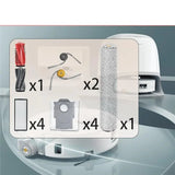 For Roborock Qrevo Curv 2 Flow Robot Vacuum Cleaner Replacement Parts- Main Brush, Side Brushes, Filters, Dust Bag Included