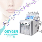 6 in 1 Hydrogen Oxygen Small bubble Water Dermabrasion Machine Deep Cleansing Water Jet  Facial Cleansing Dead Skin Removal
