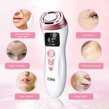 Home Beauty Mini HIFU Machine Ultrasonic RF EMS Facial Lifting Skin Tightening Device Face Chin Neck Eye Anti Wrinkle Massager