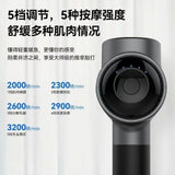 Portable Muscle Heated Variable Amplitude 6 Head Massage Gun Deep Tissue Body Brushless Motor Massage Gun