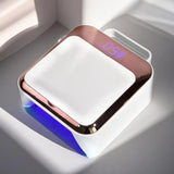 2026 Black Gold UV Led Table Lamp Manufacturer Popular Professional Cordless Rechargeable Pro Nail Lamp With Fan Double Hands