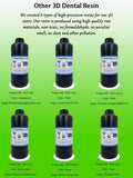 HH Lab High Precision Ash-free Green Color Lab Casting Resin 3D Printing Resins for LCD DLP Printer 500g 1000g
