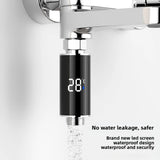 Digital Bathroom Shower Faucet Thermometer LED Display Water Power Thermometer For 1/2 Inch Bathroom Faucet Shower Thermomete