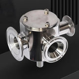 Stainless steel filling machine accessories, diameter 25MM - pneumatic filling machine three-way rotary valve