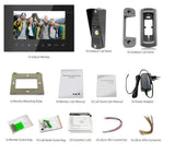 New WiFi Smart Video Intercom with 1080P Camera 7Inch Touch Button Screen Video Doorbell APP Unlock Tuya Video mini Camera metal