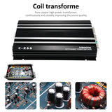 12V 4 Channel Car Amplifier 4*60W Automotive Audio Stereo Amp Power Amplifier for Car Audio System Modification Upgrade