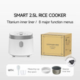 2.5L Electric Rice Cooker with Titanium Liner for 2-3 People MultiCooker Smart Steamed Rice Kitchen Machine 220V