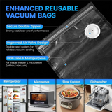 Handheld Vacuum Sealer Machine With 30 Reusable Bags, For Food Storage Featuring A Visible Tank, Wireless& Portable Design